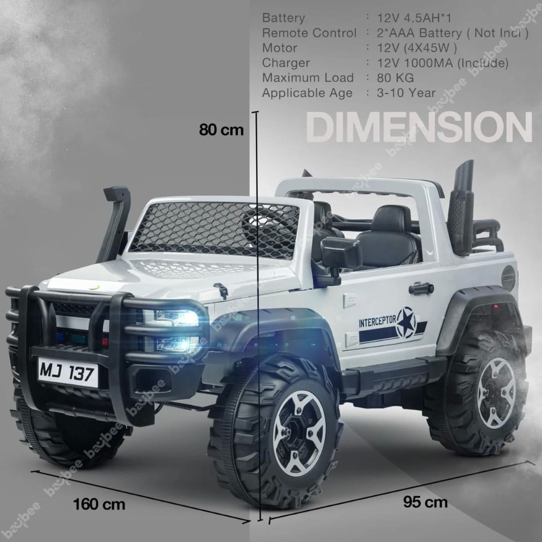 Interceptor Mj 137 Rideon car