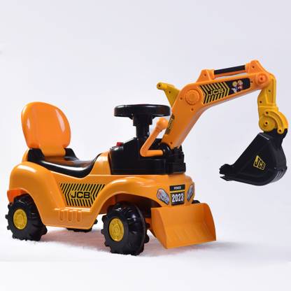 4Kids Jc3 manual operation rideon for kids to play in any area Rideons & Wagons Non Battery Operated Ride On (Yellow)
